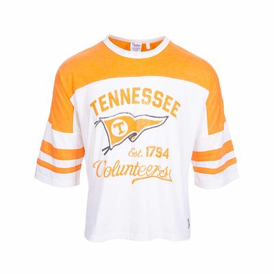 Women's University of Tennessee Lock Cropped Long Sleeve Rugby Top