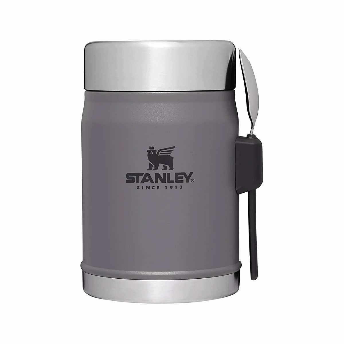 Stanley Adventure Vacuum Insulated Stainless Steel Food Jar with Spork 18  oz - Stainless Steel 