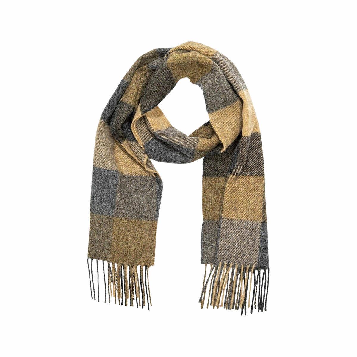 Irish Wool Check Scarf