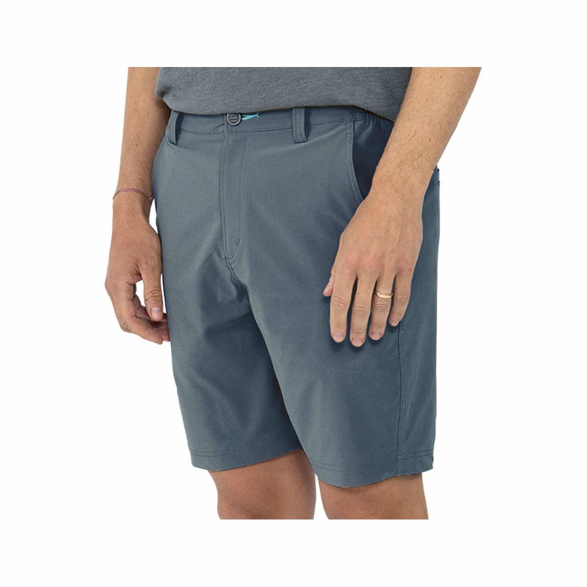 Men's Lakewashed Stretch Khaki Shorts, 9