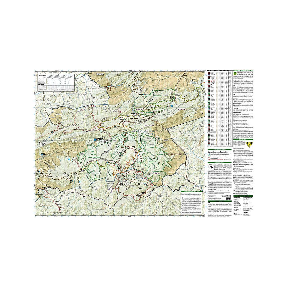 Mount Rogers High Country and Grayson Highlands State Park Map