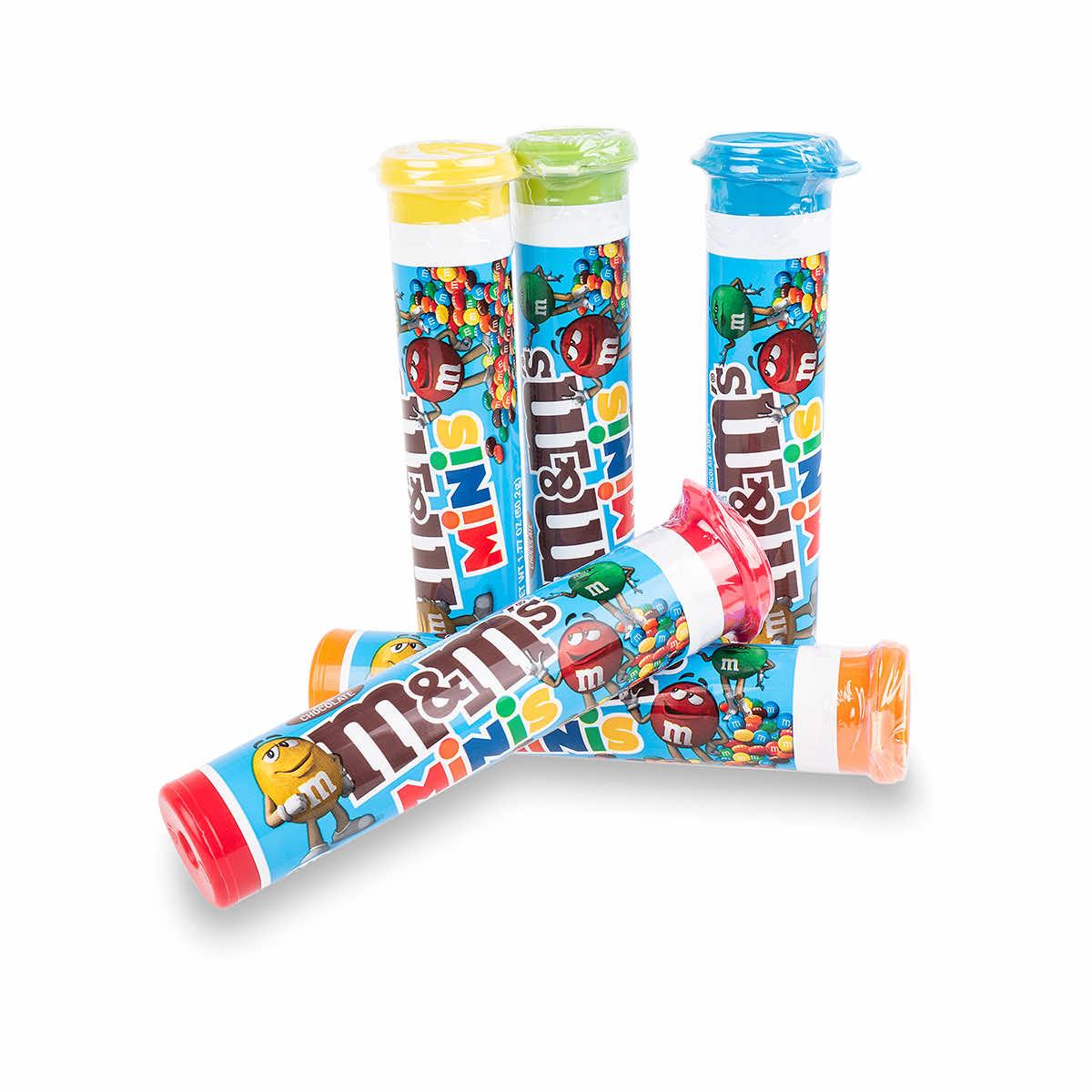 M&M'S Milk Chocolate Minis Size Candy, Mega Tube, 1.77 oz