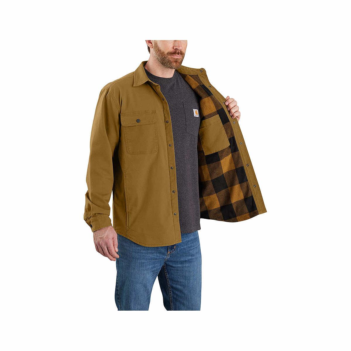 Boston Traders Men's Flannel Lined Cotton Canvas Shacket