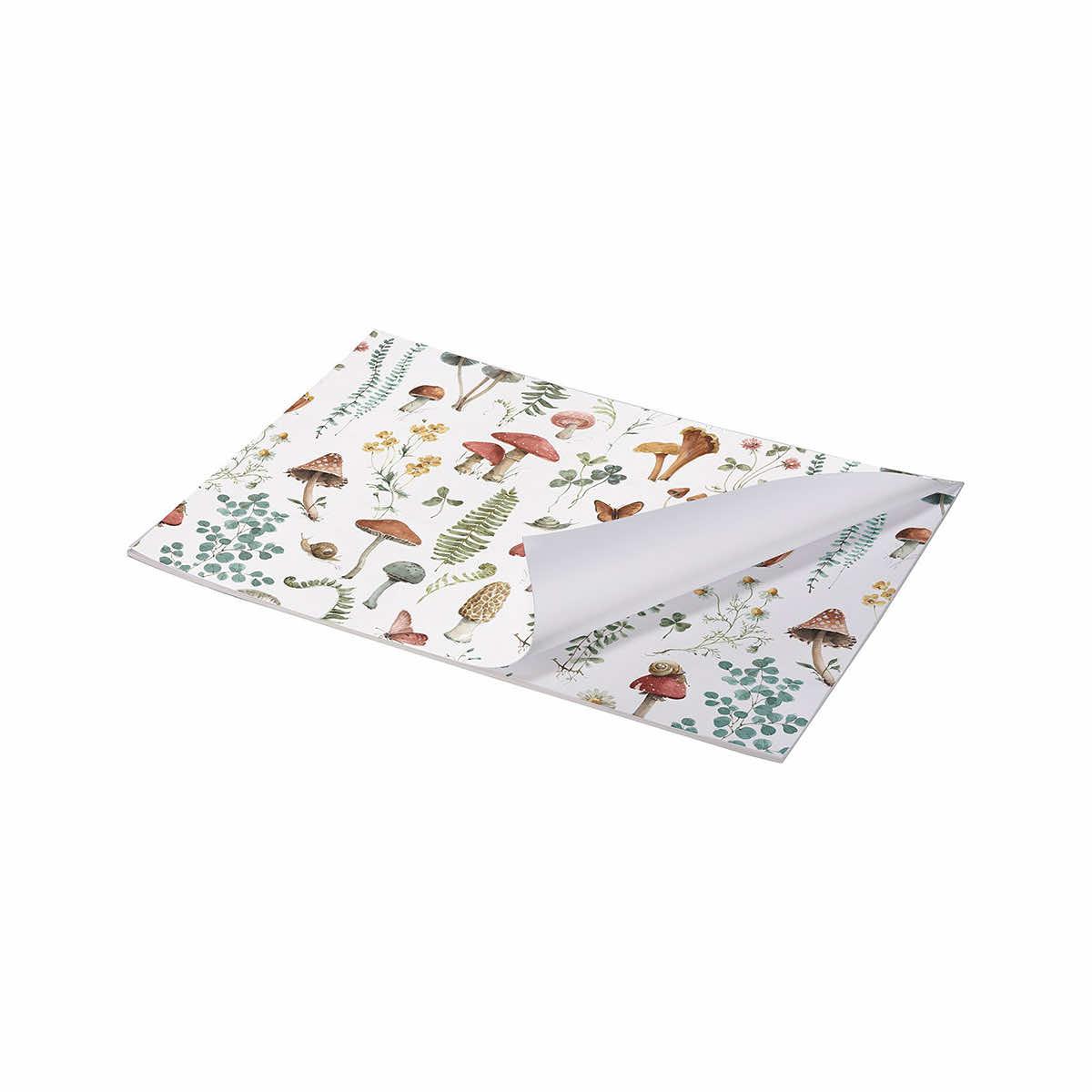 Decorative Disposable Paper Table Runner - Fall Leaves & Mushroom Print Design - 30 Feet x 20 inch from Primitives by Kathy